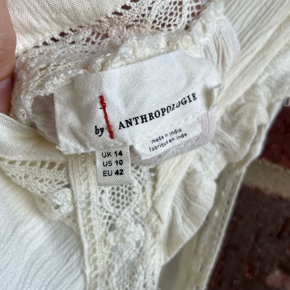Anthropologie Bristol Embroidered Blouse Size 10 - Picture 12 of 14